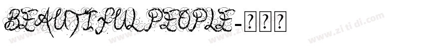 Beautiful People字体转换